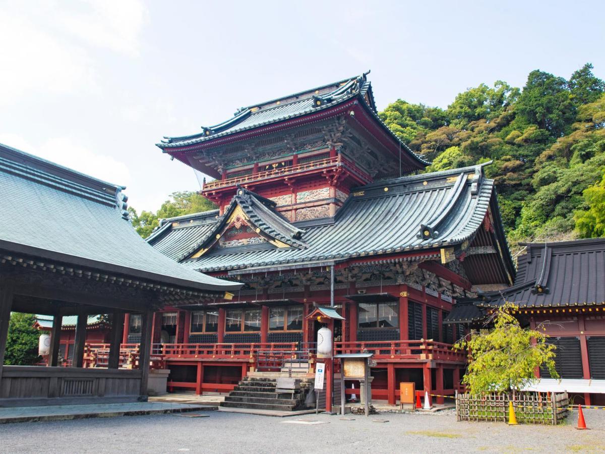 Hotel Associa Shizuoka Zewnętrze zdjęcie The haiden of the shrine